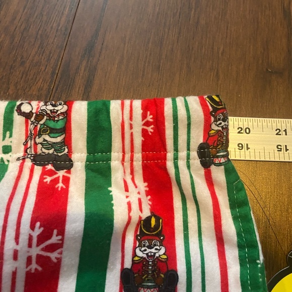 NWT Buc-EE's Christmas Beaver Drawstring Flannel Sleep Lounge Shorts XXL - Picture 8 of 9